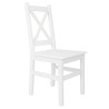 Białe krzesło sosnowe ALAT