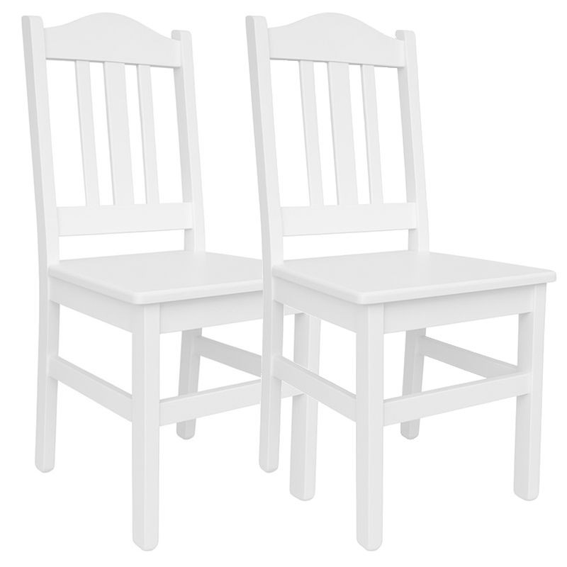 Białe krzesła sosnowe BURON - komplet