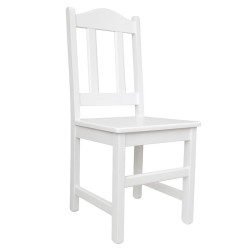 Białe krzesło sosnowe TAPUR