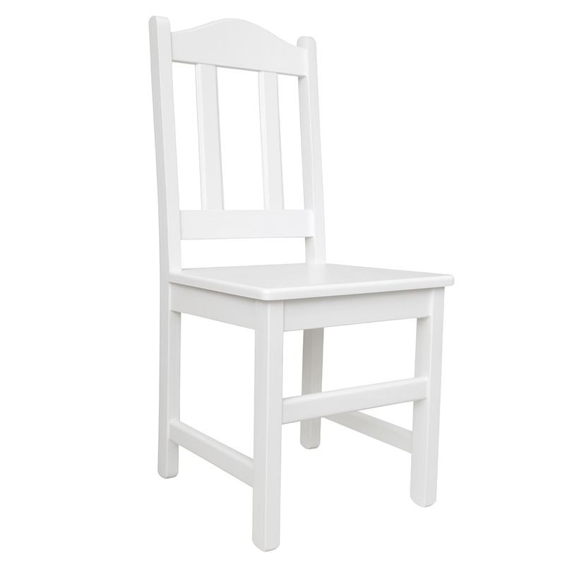 Białe krzesło sosnowe TAPUR