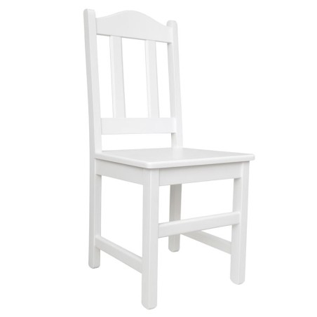 Białe krzesło sosnowe TAPUR