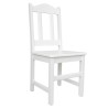 Białe krzesło sosnowe TAPUR