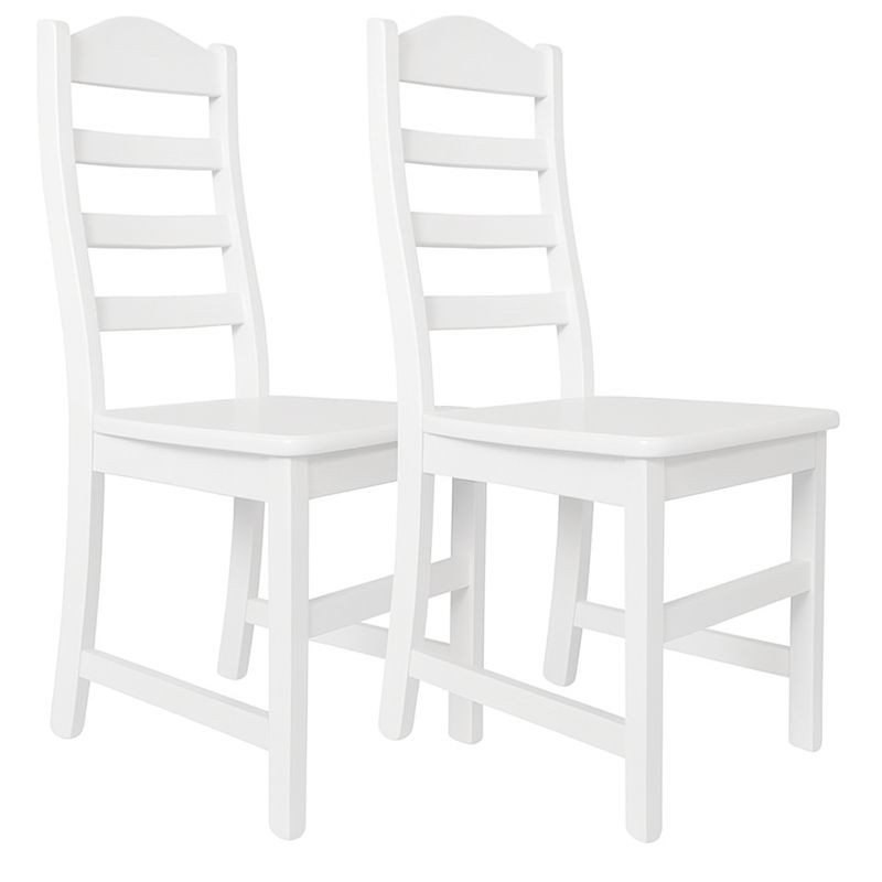 Białe krzesła sosnowe DURAN - komplet