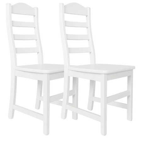 Białe krzesła sosnowe DURAN - komplet