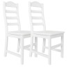 Białe krzesła sosnowe DURAN - komplet
