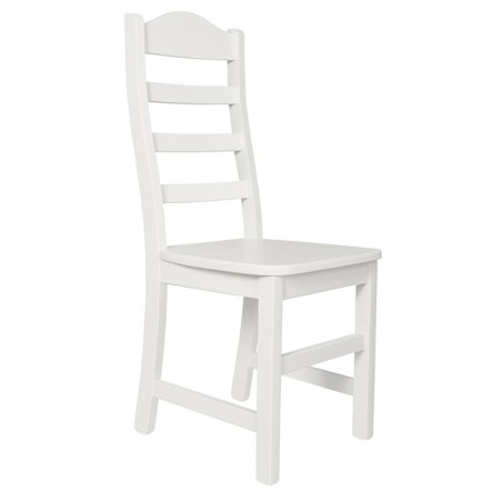 Białe krzesło sosnowe DURAN