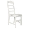 Białe krzesło sosnowe DURAN