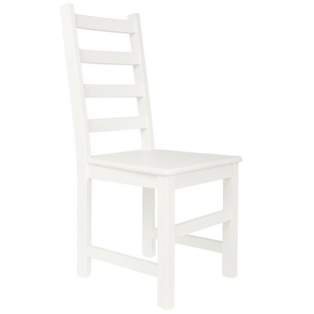 Białe krzesło sosnowe KABER