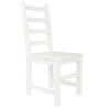 Białe krzesło sosnowe KABER