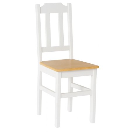 Biało-sosnowe krzesło sosnowe PUNO