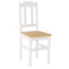Biało-sosnowe krzesło sosnowe PUNO