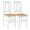 Biało-sosnowe krzesła sosnowe PUNO - komplet