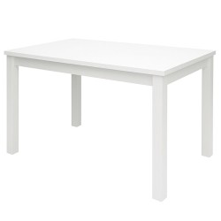 Biały stół sosnowy prostokątny ostre rogi - różne wymiary