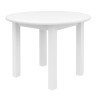 Biały stół sosnowy okrągły - różne wymiary