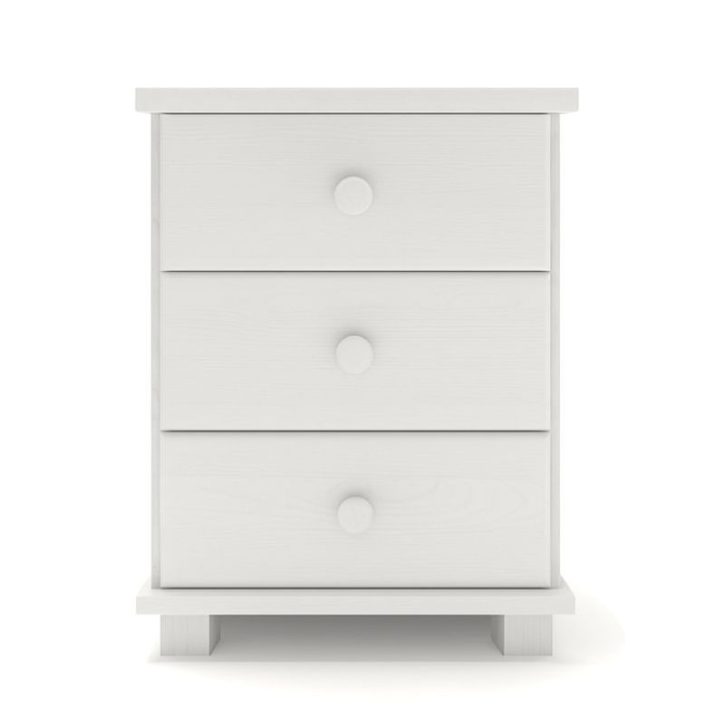 Biała szafka nocna sosnowa SN04-K 42x55x35 cm