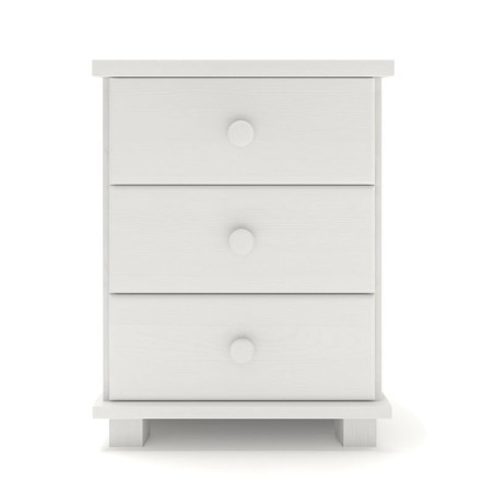 Biała szafka nocna sosnowa SN04-K 42x55x35 cm