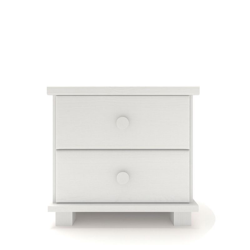 Biała szafka nocna sosnowa SN05-K 42x41x35 cm