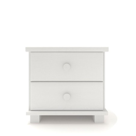 Biała szafka nocna sosnowa SN05-K 42x41x35 cm