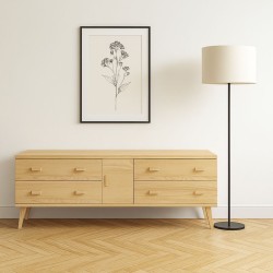 Komoda sosnowa KN13 117/135/155/175x58x42 cm