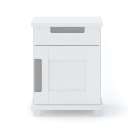 Biała szafka nocna sosnowa SNF1 42x55x35 cm