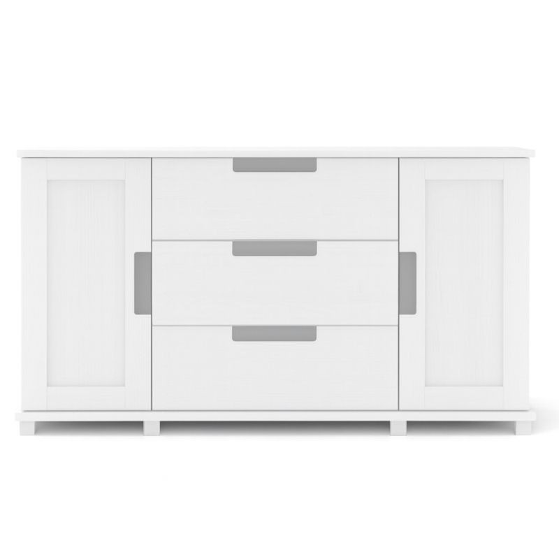 Biała komoda sosnowa KF5 140x80x42 cm