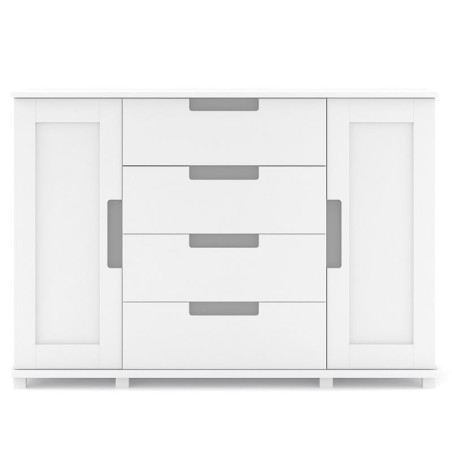 Biała komoda sosnowa KF6 160x100x42 cm