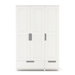 Biała szafa sosnowa SF2Z 120/133/150x190x60 cm