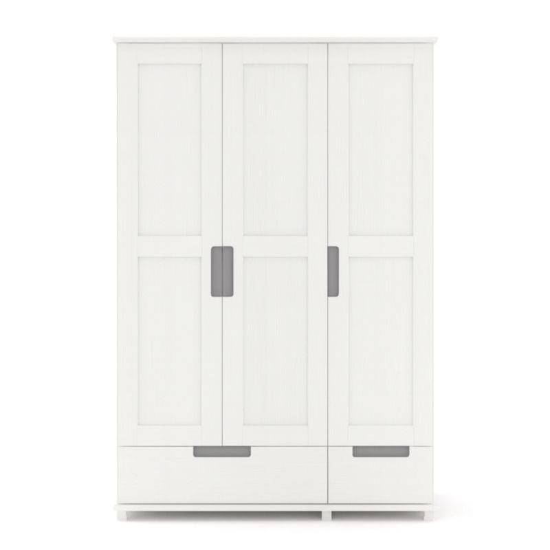 Biała szafa sosnowa SF2Z 120/133/150x190x60 cm