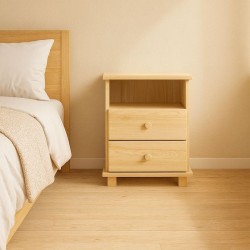 Szafka nocna sosnowa SN03-K 42x55x35 cm