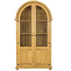 Witryna sosnowa woskowana WW06 107x195x43 cm
