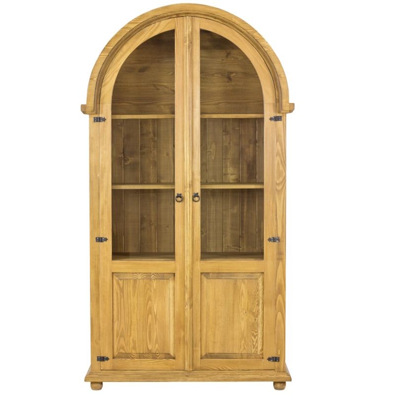 Witryna sosnowa woskowana WW06 107x195x43 cm