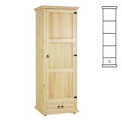 Szafa sosnowa woskowana SW01P 61x195x60 cm