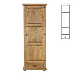 Szafa sosnowa woskowana SW01P 61x195x60 cm