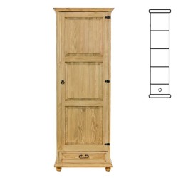 Szafa sosnowa woskowana SW01P 61x195x60 cm