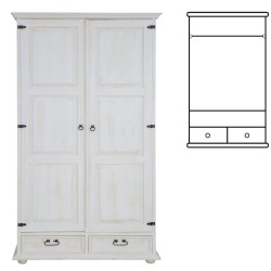 Szafa sosnowa woskowana SW02 107x195x60 cm