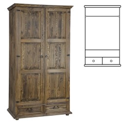 Szafa sosnowa woskowana SW02 107x195x60 cm