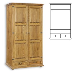 Szafa sosnowa woskowana SW02 107x195x60 cm