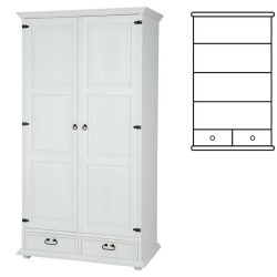 Szafa sosnowa woskowana SW02P 107x195x60 cm