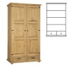 Szafa sosnowa woskowana SW02P 107x195x60 cm