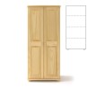 Szafa sosnowa podwójna S2DP 85x190x60 cm