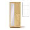 Szafa sosnowa podwójna S2DPL 85x190x60 cm