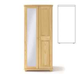 Szafa sosnowa podwójna S2ZL 85x190x60 cm