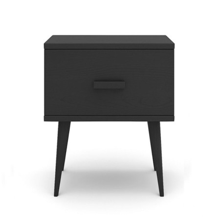Czarna szafka nocna sosnowa KSN01 42x48x35 cm