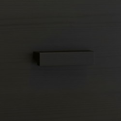 Czarna szafka nocna sosnowa KSN01 42x48x35 cm