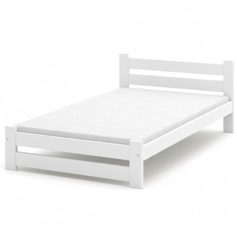 Białe łóżko sosnowe Pol, różne wymiary