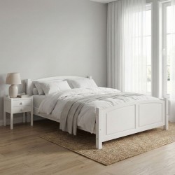 Białe łóżko sosnowe Omega, różne wymiary