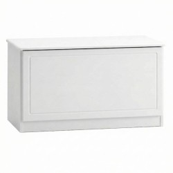 Biała skrzynia sosnowa 87x52x46 cm