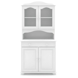 Biały kredens sosnowy KS02 92x190x47 cm