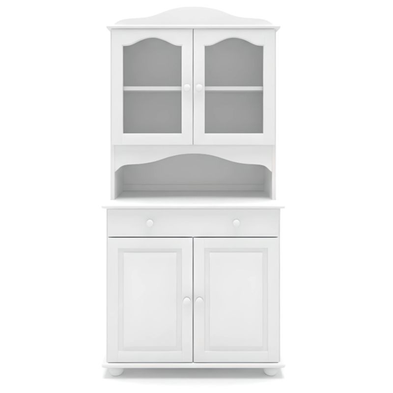 Biały kredens sosnowy KS02 92x190x47 cm