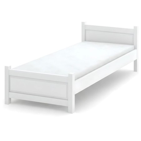 Białe łóżko sosnowe Beta, różne wymiary